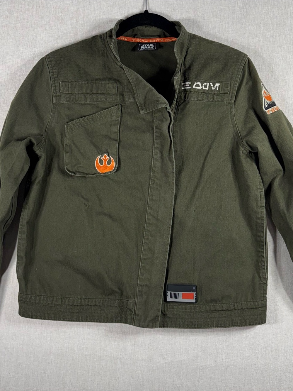 Star Wars Olive Green Rebel Patch Jean Jacket